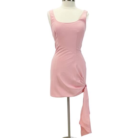 Cinq À Sept Womens Sharon Dress 8 Pink Asymmetrical Party Date Night Glam HOCO - Picture 2 of 14